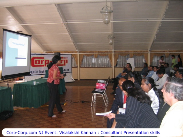 Corp-Corp.com NJ Event - Visalakshi Kannan : Consultant Presentation skills