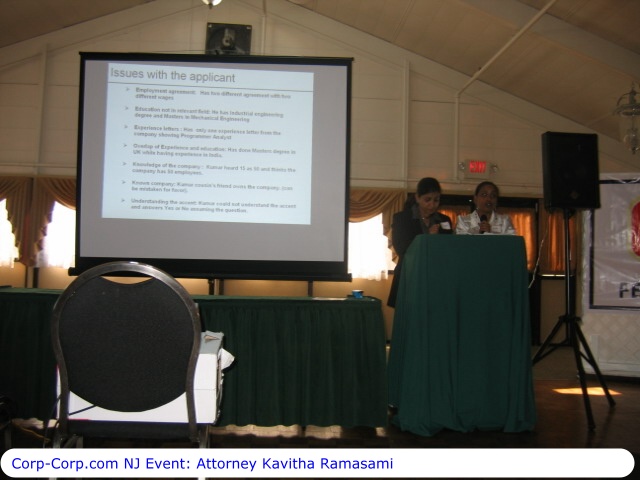 Corp-Corp.com NJ Event - Attorney Kavitha Ramasami