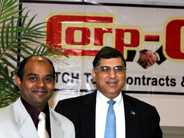 Prabakaran Murugaiah, Founder & CEO,Corp-Corp.com [Now TechFetch.com]; Shiv Krishnan, Chairman, Indus Corporation