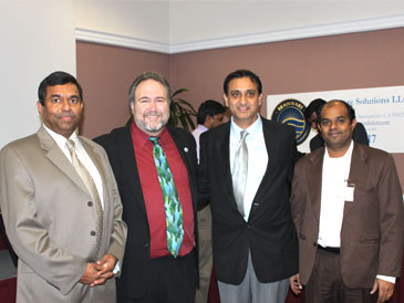 Prakash L. Nanthur, ZealTech Inc, Honorable Mayor Jamie L. Matthews, Dr.Sam Swapan, Prabakaran Murugaiah, Founder & CEO, Corp-Corp.com [Now TechFetch.com]