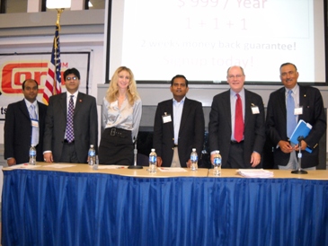 Panel Speakers - Prabakaran Murugaiah (Left), Ajaz Siddiqi, Marissa Levin, Ram Karupasamy, Tom Johnson, Suresh Shenoy