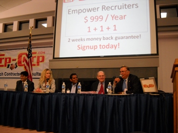 Panel Speakers - Ajaz Siddiqi (Left), Marissa Levin, Ram Karupasamy, Tom Johnson, Suresh Shenoy