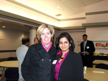 Susan Donohoe, Director, TechServe Alliance; Mrunal, Accounts Manager, Enterprise Business Solutions, Inc